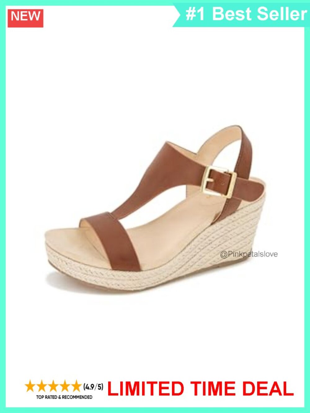 Kenneth Cole REACTION Women's Card T-strap Wedge Sandal Ortholite Foam